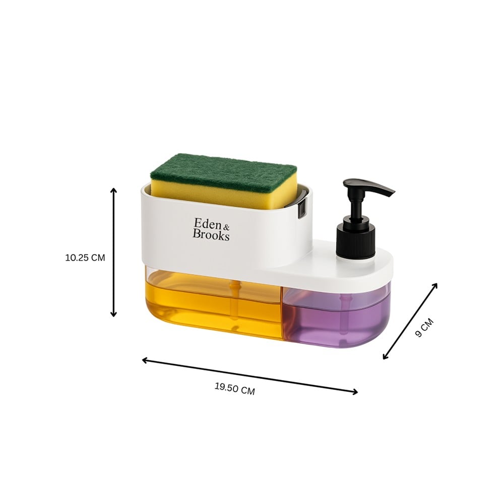 3-in-1 Soap Dispenser with Sponge Holder & Pump – Smart Sink Organizer
